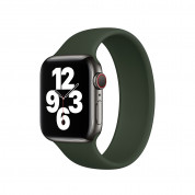 Sdesign Silicone SoloLoop Band - силиконова каишка за Apple Watch 38мм, 40мм (тъмнозелен) 1