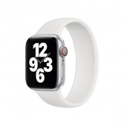 Sdesign Silicone SoloLoop Band - силиконова каишка за Apple Watch 42мм, 44мм (бял) 1