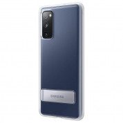 Samsung Clear Standing Cover EF-JG780CT - оригинален удароустойчив хибриден кейс с поставка за Samsung Galaxy S20 FE 5G (прозрачен) 2
