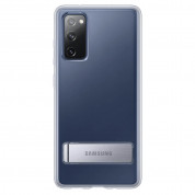 Samsung Clear Standing Cover EF-JG780CT - оригинален удароустойчив хибриден кейс с поставка за Samsung Galaxy S20 FE 5G (прозрачен)