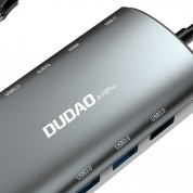 Dudao 11w1 multifunctional HUB USB-C A15 Pro (grey) - мултифункционален хъб за свързване на допълнителна периферия за устройства с USB-C (сив) 1