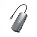 Dudao 11w1 multifunctional HUB USB-C A15 Pro (grey) - мултифункционален хъб за свързване на допълнителна периферия за устройства с USB-C (сив) 1