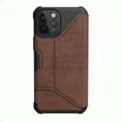 Urban Armor Gear Metropolis Supple Italian Leather (LTHR) for iPhone 12, iPhone 12 Pro (brown) 1