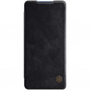 Nillkin Qin Book Case - кожен калъф, тип портфейл за Samsung Galaxy S20 FE (2020) (черен)