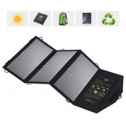 Сгъваем соларен панел 21W зареждащ директно вашето устройство от слънцето - Allpowers AP-SP5V21W Solar Charger 21W (черен)  3