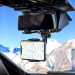 Hoco CA70 Pilot In-Car Rearview Mirror Mount Holder - поставка за огледалото за задно виждане на автомобил за мобилни устройства (черен) 8