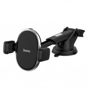 Hoco S12 Wireless Charging Car Holder - поставка за кола с безжично зареждане за Qi съвместими смартфони (черен-сребрист) 2