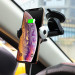 Hoco CA48 Automatic Induction Wireless Charging Car Holder - поставка за кола с безжично зареждане за Qi съвместими смартфони (черен) 8