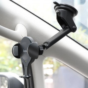 Hoco CA60 Infrared Sensor Wireless Charging Car Holder - поставка за кола с безжично зареждане за Qi съвместими смартфони (черен) 7