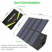 Сгъваем соларен панел 40W зареждащ директно вашето устройство от слънцето - Allpowers Solar Charger 40W (черен) 1