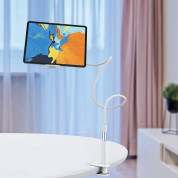 Hoco PH24 Balu Tablet PC Stand - универсална поставка за бюро и плоскости за мобилни устройства и таблети с ширина до 20 см (бял) 5