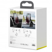 Baseus Light Electric Holder Wireless Charger Car Mount (WXHW03-01) - поставка за радиатора и таблото на кола с безжично зареждане за Qi съвместими смартфони (черен) 14