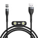 Baseus Zinc Magnetic Safe Fast Charging Data Cable (CA1T3-BG1) - кабел с магнитни конектори за Apple продукти с Lightning, microUSB и USB-C (100 см) (черен) 1