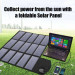 Сгъваем соларен панел 100W зареждащ директно вашето устройство от слънцето - Allpowers Solar Charger 100W (черен)  9
