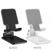Hoco PH29A Carry Folding Desktop Stand - сгъваема поставка за бюро и плоскости за мобилни устройства и таблети с ширина до 10 инча (бял) 2