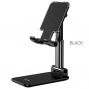 Hoco PH29A Carry Folding Desktop Stand - сгъваема поставка за бюро и плоскости за мобилни устройства и таблети с ширина до 10 инча (черен)