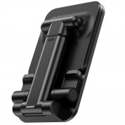 Hoco PH29A Carry Folding Desktop Stand - сгъваема поставка за бюро и плоскости за мобилни устройства и таблети с ширина до 10 инча (черен) 2