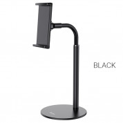Hoco PH30 Metal Desktop Stand - универсална поставка за бюро и плоскости за мобилни устройства и таблети с ширина до 10 инча (черен)