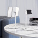 Hoco PH31 Metal Desktop Stand - универсална поставка за бюро и плоскости за мобилни устройства и таблети с ширина до 10 инча (бял) 10