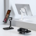 Hoco PH34 Folding Desktop Stand - сгъваема поставка за бюро и плоскости за мобилни устройства и таблети с ширина до 13 инча (бял) 5