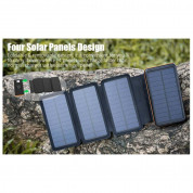 Сгъваем соларен панел с вградена батерия - Allpowers Solar Charger 6W + 25000mAh PowerBank (черен-оранжев) 8