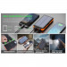 Сгъваем соларен панел с вградена батерия - Allpowers Solar Charger 6W + 25000mAh PowerBank (черен-оранжев) 5