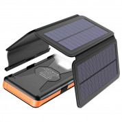 Сгъваем соларен панел с вградена батерия - Allpowers Solar Charger 6W + 25000mAh PowerBank (черен-оранжев)