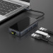 Hoco HB16 Easy Expand USB-C Adapter - мултифункционален хъб за свързване на допълнителна периферия за устройства с USB-C (тъмносив) 4