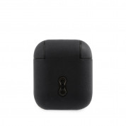 BMW Signature Leather Case - кожен кейс (естествена кожа) за Apple Airpods и Apple Airpods 2 (тъмносин) 1