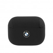 BMW Signature Leather Case - кожен кейс (естествена кожа) за Apple Airpods Pro (черен)