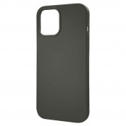 Tactical Velvet Smoothie Cover - силиконов калъф за iPhone 12 mini (тъмносив) 1