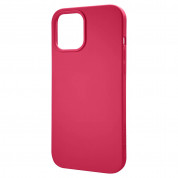 Tactical Velvet Smoothie Cover - силиконов калъф за iPhone 12, iPhone 12 Pro (розов) 1
