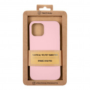 Tactical Velvet Smoothie Cover - силиконов калъф за iPhone 12, iPhone 12 Pro (светлорозов) 3
