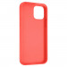 Tactical Velvet Smoothie Cover - силиконов калъф за iPhone 12, iPhone 12 Pro (светлочервен) 2