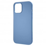 Tactical Velvet Smoothie Cover - силиконов калъф за iPhone 12, iPhone 12 Pro (светлосин) 1