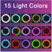 Selfie Ring Light RG-01 - LED селфи ринг за смартфони (син) 3
