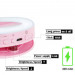 Selfie Ring Light RG-01 - LED селфи ринг за смартфони (розов) 2