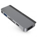 HyperDrive 6-in-1 USB-C Hub Pro 4K HDMI 60Hz for iPad Pro 6-in-1 USB-C - мултифункционален хъб за свързване на допълнителна периферия за iPad Pro (тъмносив) 1