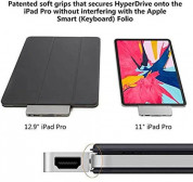 HyperDrive 6-in-1 USB-C Hub Pro 4K HDMI 60Hz for iPad Pro 6-in-1 USB-C - мултифункционален хъб за свързване на допълнителна периферия за iPad Pro (тъмносив) 5