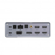 HyperDrive Gen2 USB-C Hub 18-in-1 - мултифункционален хъб за свързване на допълнителна периферия за Macbook и USB-C устройства (сив) 4