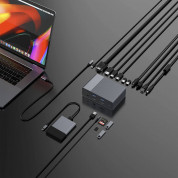 HyperDrive Gen2 USB-C Hub 18-in-1 - мултифункционален хъб за свързване на допълнителна периферия за Macbook и USB-C устройства (сив) 7