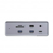 HyperDrive Gen2 USB-C Hub 18-in-1 - мултифункционален хъб за свързване на допълнителна периферия за Macbook и USB-C устройства (сив) 3