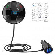 4smarts Bluetooth FM Transmitter DashRemote with Multimedia-In, Hands-Free Function, Car Charger 1