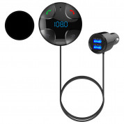 4smarts Bluetooth FM Transmitter DashRemote with Multimedia-In, Hands-Free Function, Car Charger