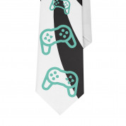 Дизайнерска вратовръзка - Mamas Boy Joy Sticks (бял) 1