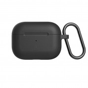 Urban Armor Gear Soft Touch U Silicone Case - удароустойчив силиконов калъф с карабинер за Apple Airpods Pro (черен) 5