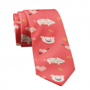 Дизайнерска вратовръзка - Mamas Boy Coral Pig (корал)