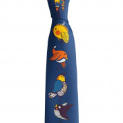 Дизайнерска вратовръзка - Mamas Boy Chicken Blue (син) 2