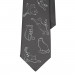Дизайнерска вратовръзка - Mamas Boy Gray Cat (черен) 2