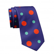 Дизайнерска вратовръзка - Mamas Boy Dots (син)